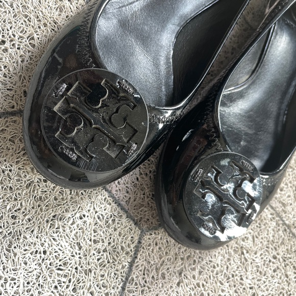 TORY BURCH Reva Patent Leather Ballet Flats, Black - Picture 2 of 11